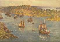 The First Fleet in Sydney Cove, January 27, 1788
